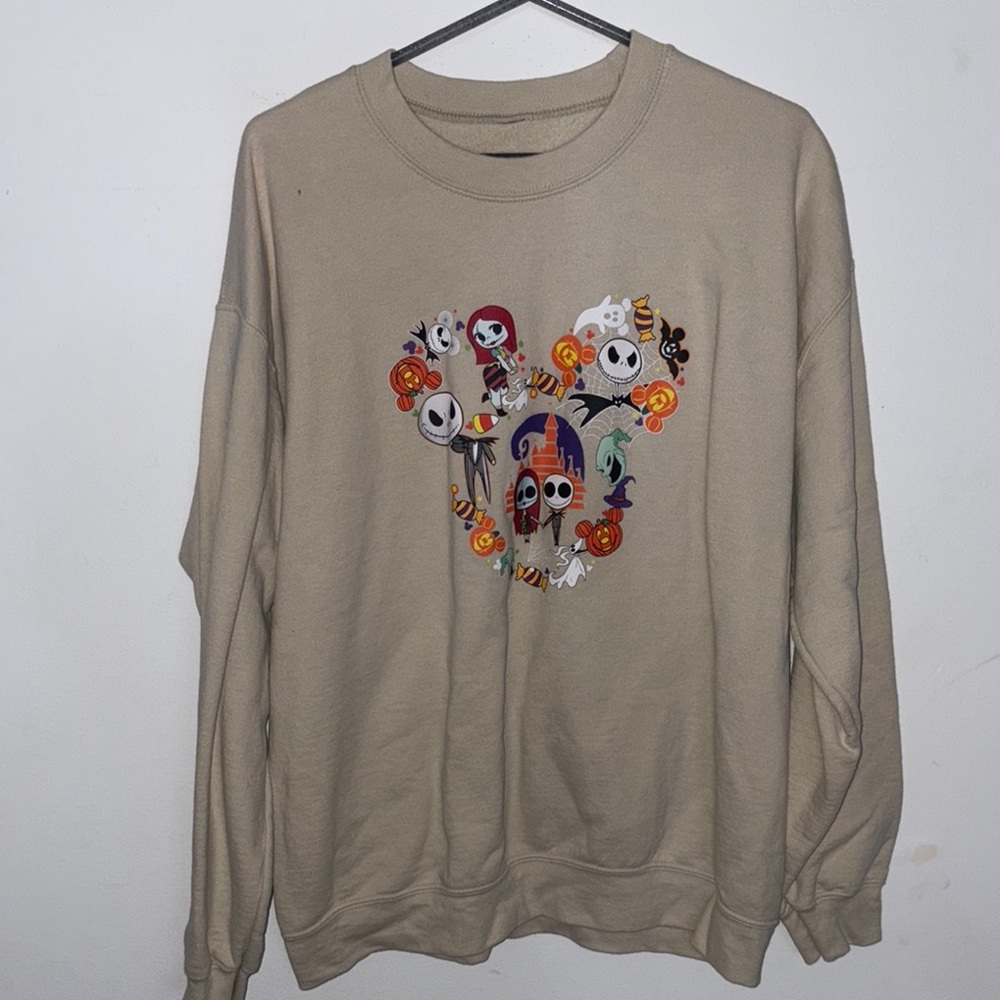Beige Graphic women’s Sweater